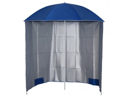 Plážový slunečník 2v1 220 x 220 cm s bočnicemi | modrý