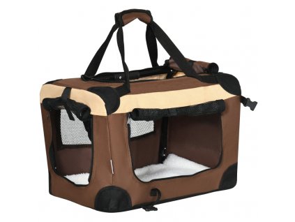 Přepravní box pro psy 51 x 34 x 35 cm | hnědý