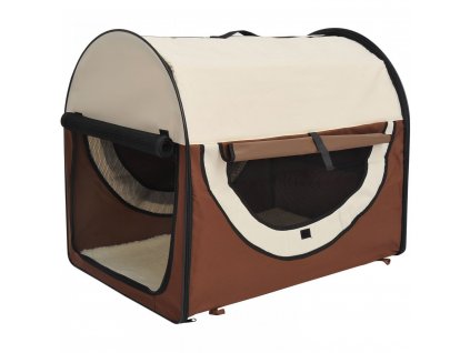 Přepravní box pro psy 61 x 46 x 51 cm | hnědý