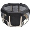 Ohrádka pro psy 120 x 120 x 58 cm | černá