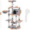 Škrabadlo pro kočky 164 cm | šedé