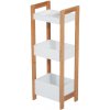 Bambusový stojan se 3 policemi 28 x 20 x 76 cm