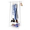 Stojan na oblečení a boty kovový | bílý