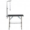 Nastavitelný stůl na stříhání psů 90 x 60 x 75 cm | černý