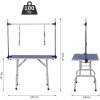 Nastavitelný stůl na stříhání psů s 2 smyčkami 107 x 60 x 170 cm