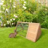8315 1 dreveny vybeh pro kraliky morcata a jine hlodavce 116 x 62 x 53 cm hnedy