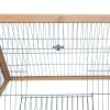 8315 4 dreveny vybeh pro kraliky morcata a jine hlodavce 116 x 62 x 53 cm hnedy