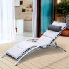Zahradní ergonomické lehátko | šedé