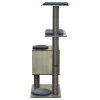 Škrabadlo pro kočky 71,5 x 49,5 x 120 cm | šedé