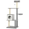 Škrabadlo pro kočky 161 x 61 x 49 cm | šedé