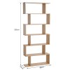 Designový regál se 6 policemi 80 x 23 x 192 cm