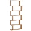 Designový regál se 6 policemi 80 x 23 x 192 cm