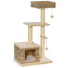 Škrabadlo pro kočky 60 x 40 x 109 cm | béžové