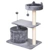 Škrabadlo pro kočky 61 x 41 x 81 cm | šedé