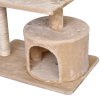 Škrabadlo pro kočky 61 x 41 x 81 cm | béžové