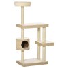 Škrabadlo pro kočky 60 x 40 x 135 cm | béžové