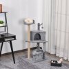 Škrabadlo pro kočky 50 x 40 x 112 cm | šedé