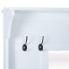 Botník s věšákem 80 x 40 x 170 cm | bílý