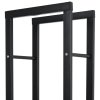 Zásobník na krbové dřevo 40 x 25 x 150 cm | černý