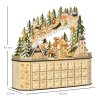 10023 4 dreveny adventni kalendar s led osvetlenim 45 x 13 x 43 cm