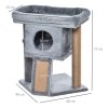 Škrabadlo pro kočky 40 x 40 x 57 cm | šedé