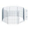 Kovová ohrádka pro štěňata 63 x 91 cm