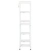Kovový stojan na květiny se 7 policemi 65 x 23 x 95 cm | bílý