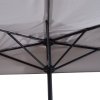 Zahradní půlkruhový slunečník 3 m | šedý