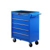 Dílenský vozík na nářadí s 5 zásuvkami | modrý