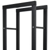 Zásobník na krbové dřevo 60 x 25 x 150 cm | černý