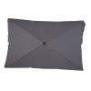 Zahradní slunečník 200 cm obdélník | šedý