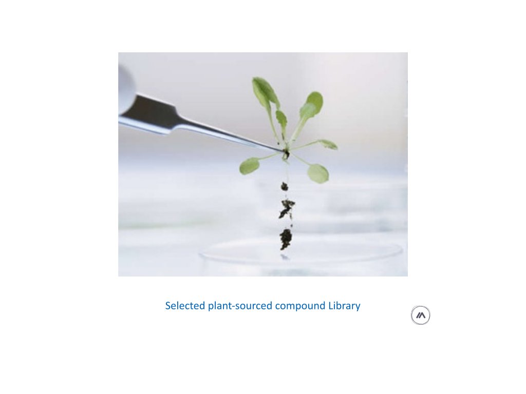 selected plant sourced compound library