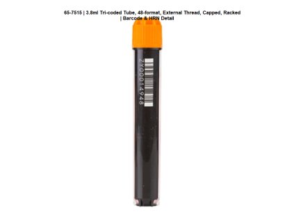 3.8ml Tri-coded Tube, 48-format, External Thread