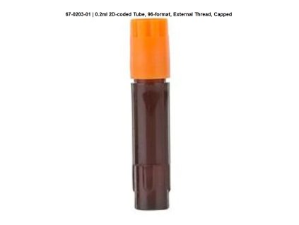 0.2ml 2D-coded Tube, 96-format, External Thread