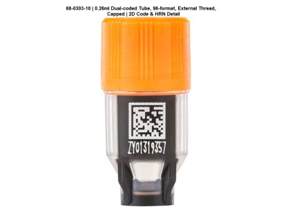0.26ml Dual-coded Tube, 96-format, External Thread