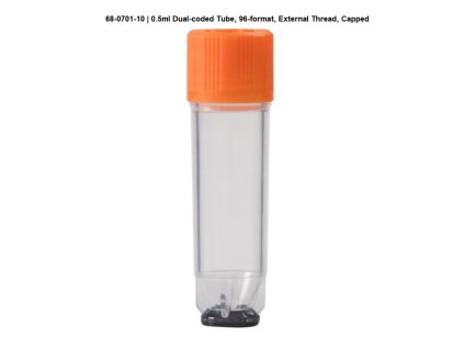 0.5ml Dual-coded Tube, 96-format, External Thread