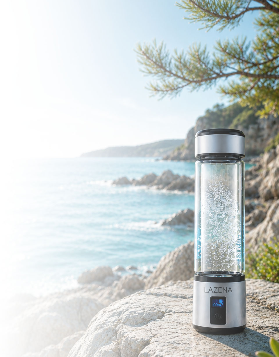 Molecular hydrogen water bottle technology