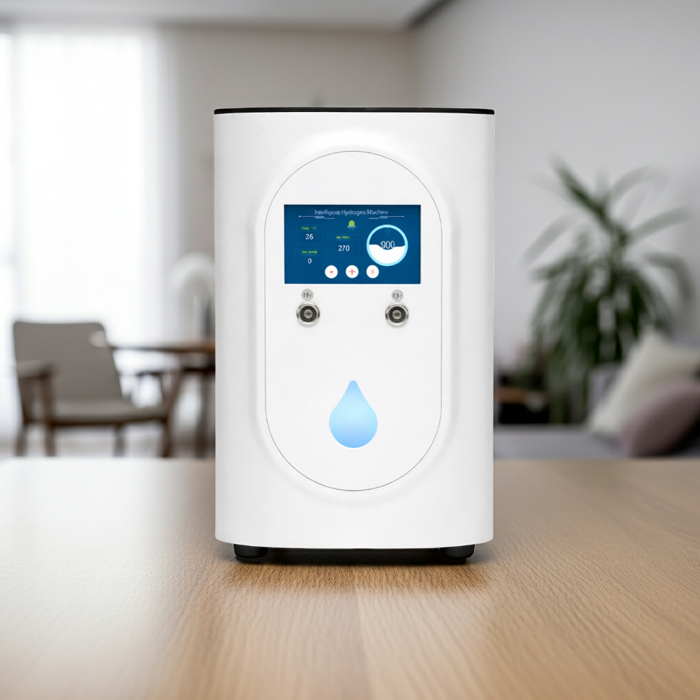 LAZENA H2-600M high-output hydrogen inhaler front view with display and gas ports