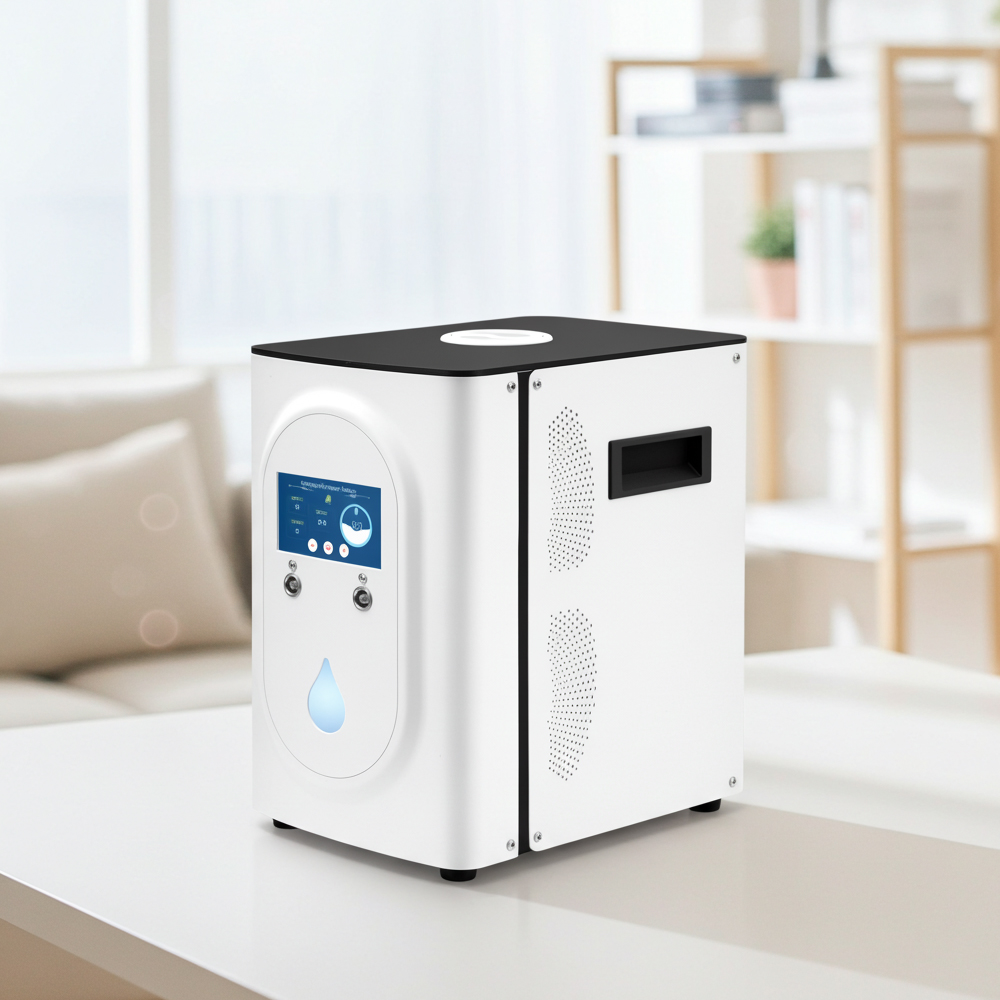 LAZENA H2-600M hydrogen inhalation generator rear view with cooling fans and power switch