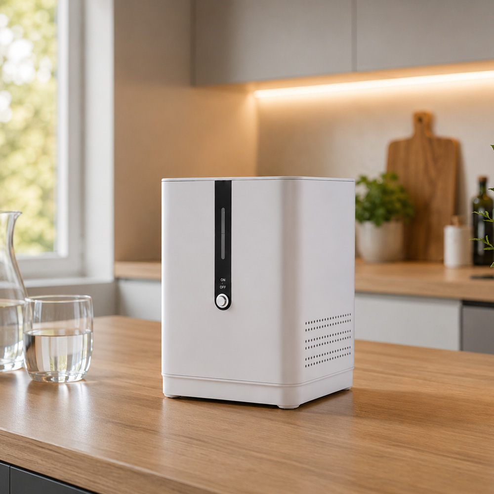 H2-MINI molecular hydrogen inhaler for home wellness routine on a table