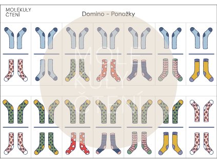 C1/2 Domino - ponožky