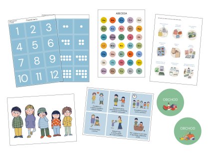 Sada pomůcek obchod úvod