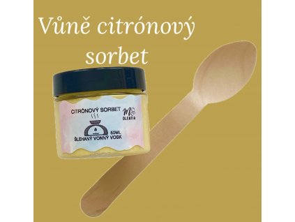 Šlehaný vonný vosk citrónový sorbet