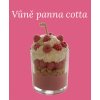 Zdobená svíčka panna cotta