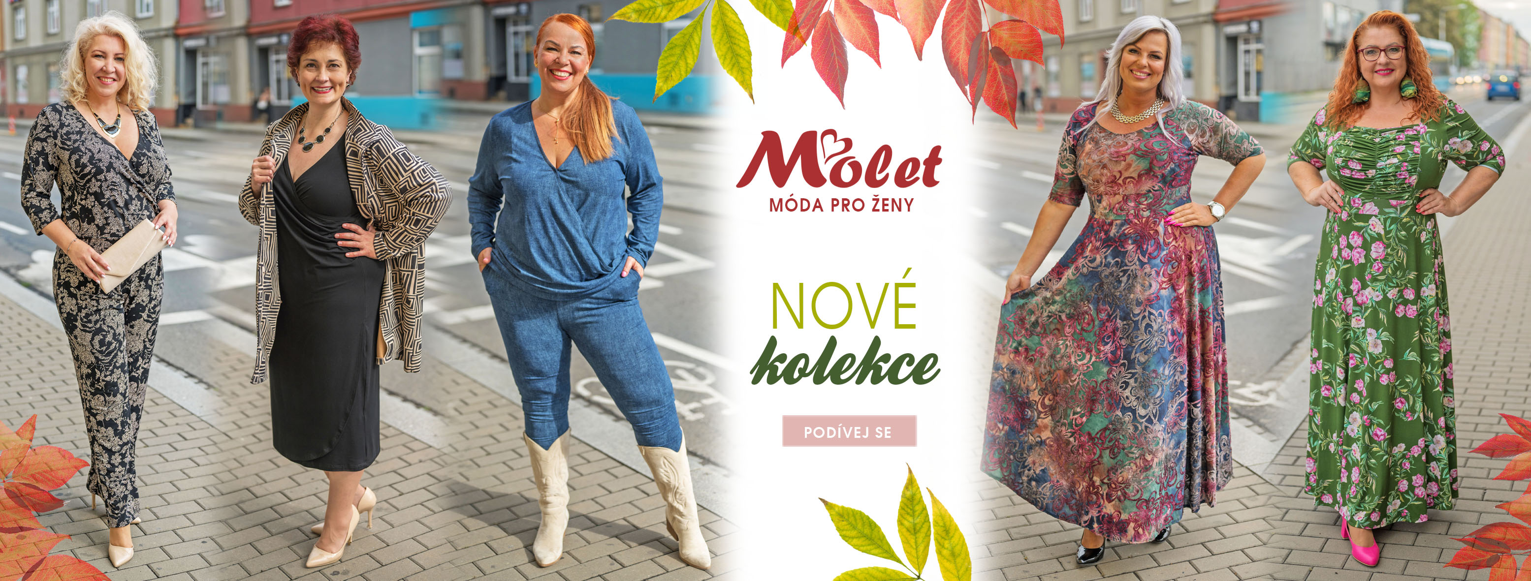 Podzimní dámská móda pro plnoštíhlé
