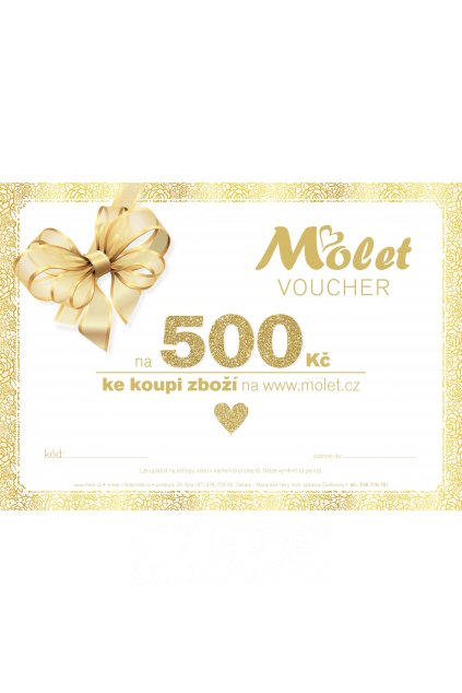 Dárkový poukaz za 500