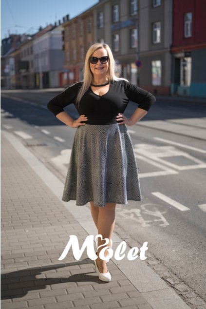 šaty pro plnoštíhlé Molet.c