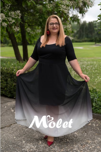 společenské šaty pro plnoštíhlé Molet.cz
