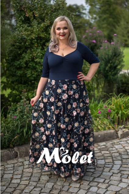 šaty pro plnoštíhlé Molet.c