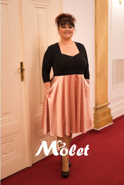 plesové šaty xxl Molet.cz